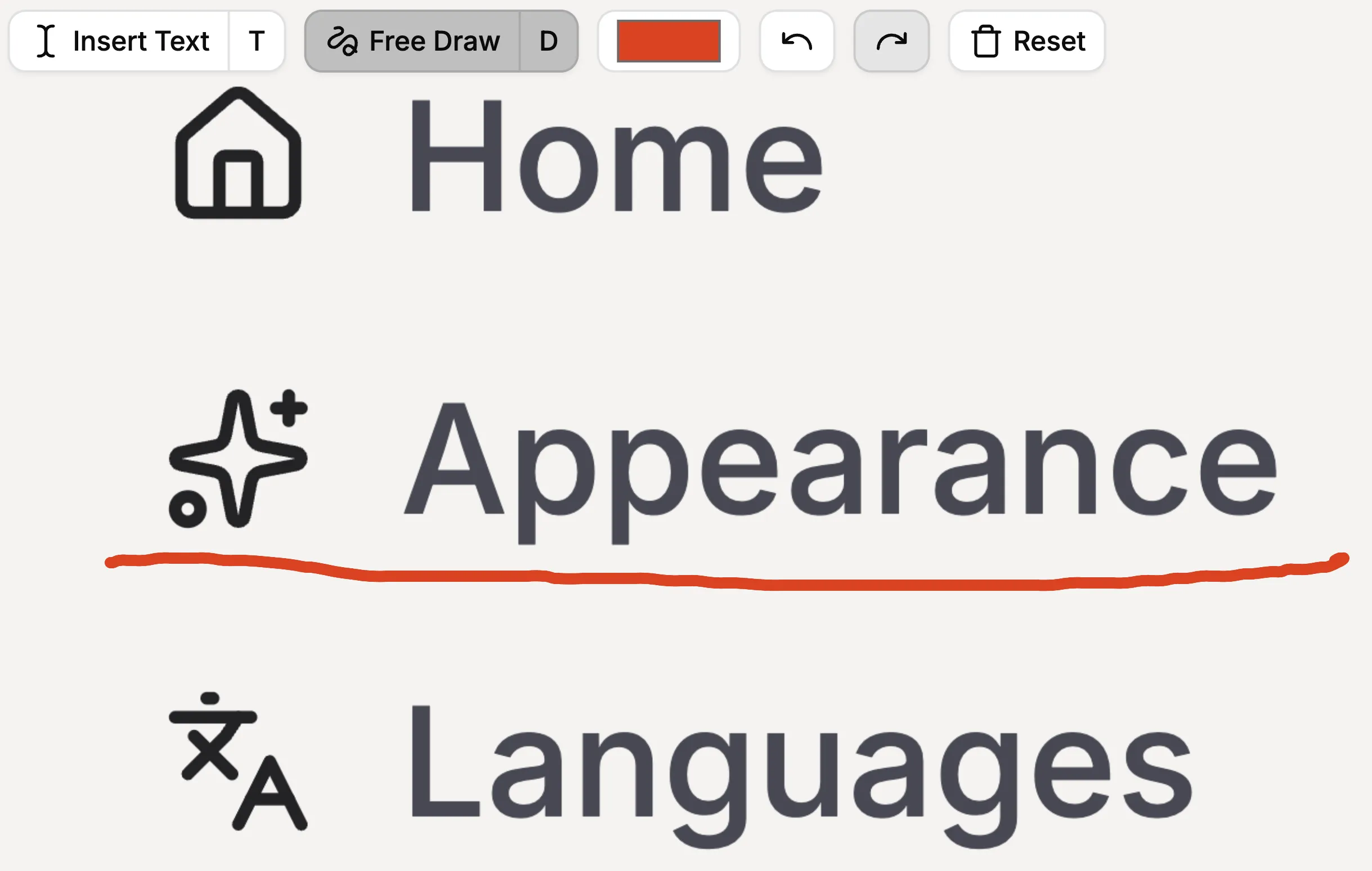 Built-in image annotator