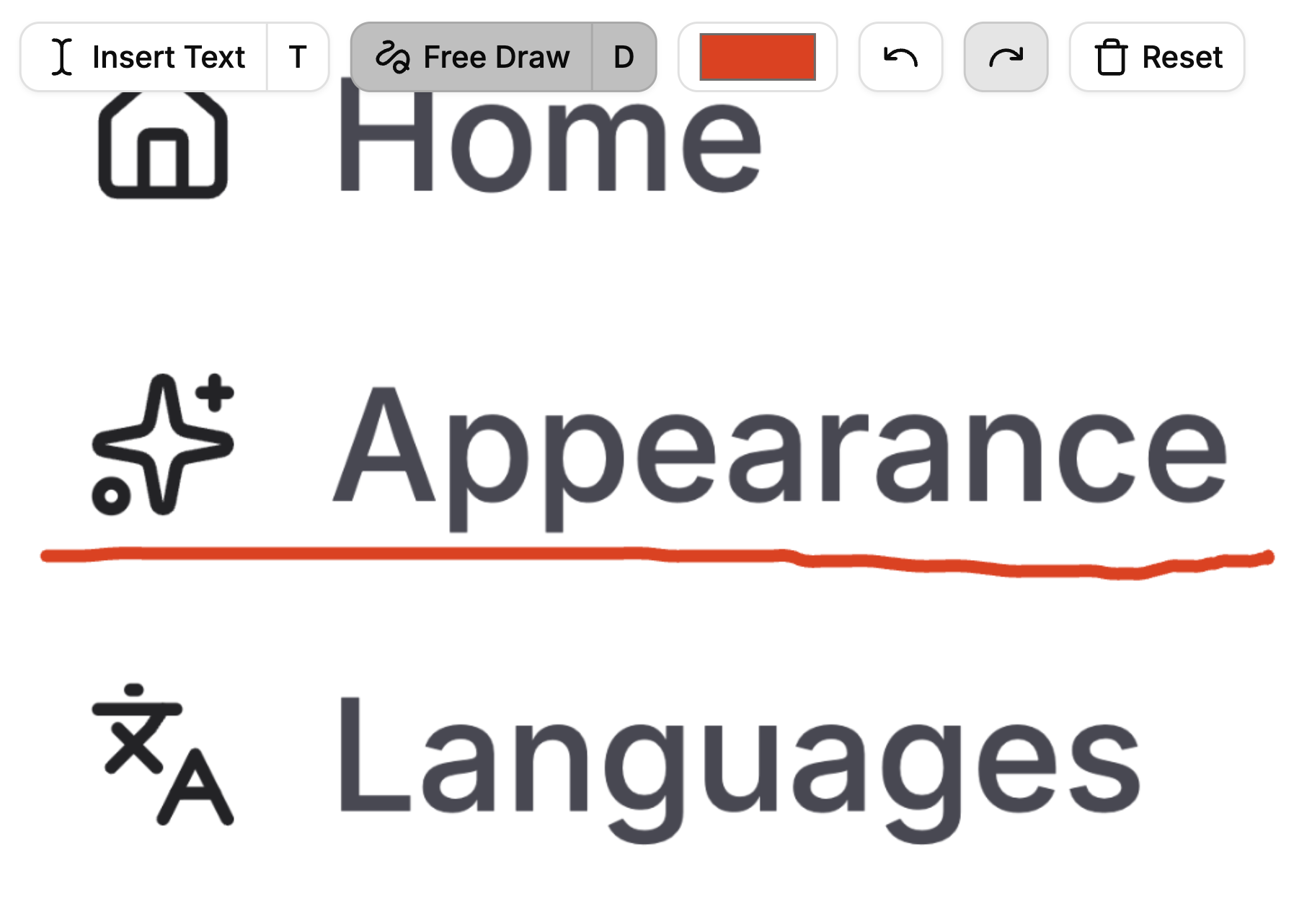 Built-in image annotator